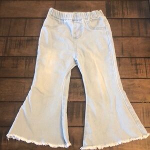 COPY - Baileys Blossoms Sophia denim bell bottom jeans size 2T